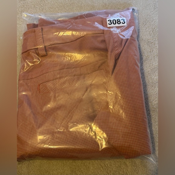 Lululemon Cargo Shorts Men Checker Orange Casual Pants Size 34 - Picture 10 of 10